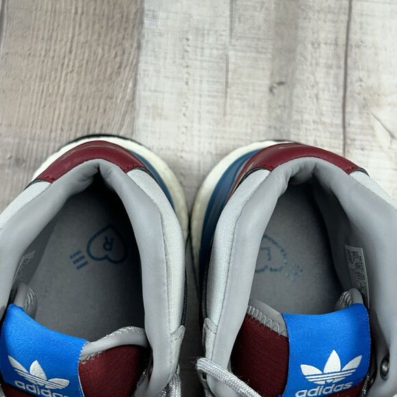 Adidas Mens 10.5 Human Made X Marathon Free Hiker Shoes Clear Onix Burgundy Gray - Picture 11 of 16